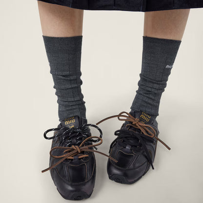 530 SL Mules – Bleached Leather & Gum Sole Black Edition