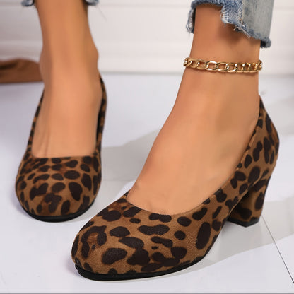 Laure - Escarpins à bout large et talon stable pour un confort sans douleur