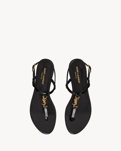 Cassandra patent leather sandals
