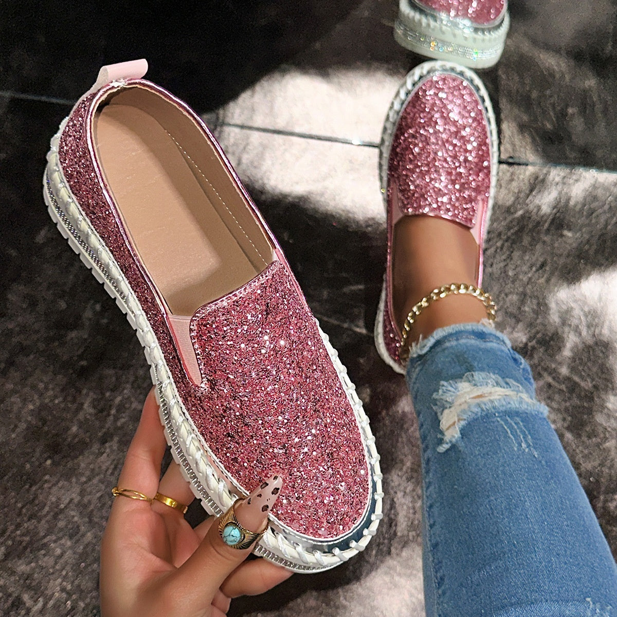 TRENDY - Chaussures Slip-On Décontractées pour Femme
